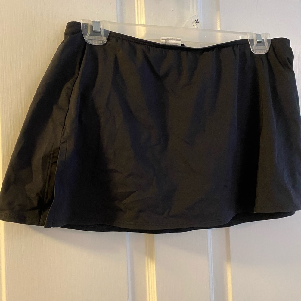 Bathing suit skirt with built in bikini bottoms
